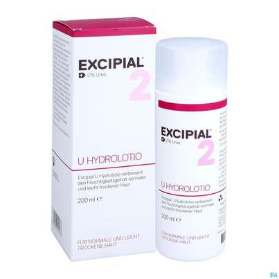 Sie sehen eine Packung Excipial U Hydrolotio 2% Urea 200ml, Produktbild: 05 Excipial U Hydrolotio 2% Urea 200ml, A-Nr.: 2691793 - 05