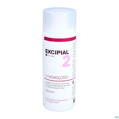 Sie sehen eine Packung Excipial U Hydrolotio 2% Urea 200ml, Produktbild: 06 Excipial U Hydrolotio 2% Urea 200ml, A-Nr.: 2691793 - 06