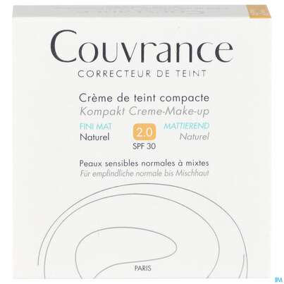 Avène Couvrance Kompakt Creme-make-up Mattierend Naturel 10g, A-Nr.: 2594943 - 02