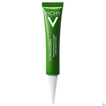 Sie sehen eine Packung Vichy Normaderm/phytosolution Anti-pickel Sulfur Paste 20ml, Produktbild: 04 Vichy Normaderm/phytosolution Anti-pickel Sulfur Paste 20ml, A-Nr.: 5304845 - 04