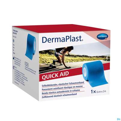 Sie sehen eine Packung Dermaplast Quickaid 2mx 6cm Blau 1st, Produktbild: 03 Dermaplast Quickaid 2mx 6cm Blau 1st, A-Nr.: 4938950 - 03