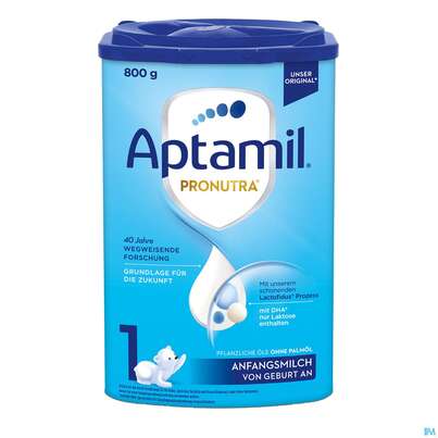 Sie sehen eine Packung Aptamil Milch-fertignahrung Pronutra 1 800g, Produktbild: 01 Aptamil Milch-fertignahrung Pronutra 1 800g, A-Nr.: 4945884 - 01