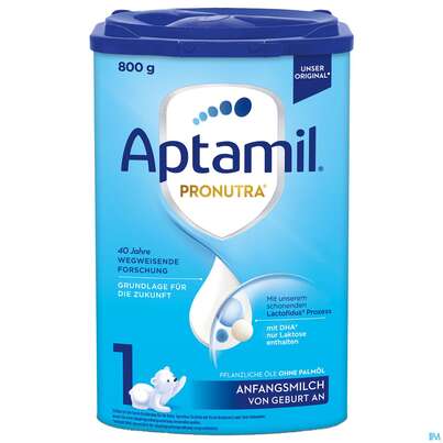 Sie sehen eine Packung Aptamil Milch-fertignahrung Pronutra 1 800g, Produktbild: 02 Aptamil Milch-fertignahrung Pronutra 1 800g, A-Nr.: 4945884 - 02