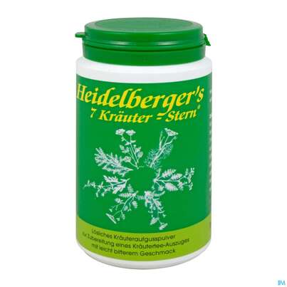 Sie sehen eine Packung Heidelbergers 7 Kraeuterstern 100g, Produktbild: 03 Heidelbergers 7 Kraeuterstern 100g, A-Nr.: 4901585 - 03