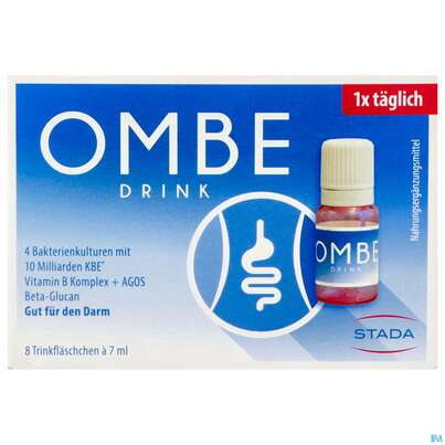 Sie sehen eine Packung Ombe Drink Trinkflaeschchen Erwachsene 8st, Produktbild: 01 Ombe Drink Trinkflaeschchen Erwachsene 8st, A-Nr.: 4836988 - 01