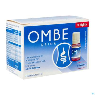 Sie sehen eine Packung Ombe Drink Trinkflaeschchen Erwachsene 8st, Produktbild: 02 Ombe Drink Trinkflaeschchen Erwachsene 8st, A-Nr.: 4836988 - 02