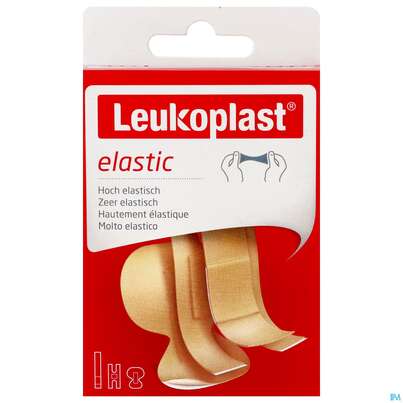 Sie sehen eine Packung Wundpflaster Leukoplast/elastic Strips 3 Groessen 73219 20st, Produktbild: 02 Wundpflaster Leukoplast/elastic Strips 3 Groessen 73219 20st, A-Nr.: 4368659 - 02