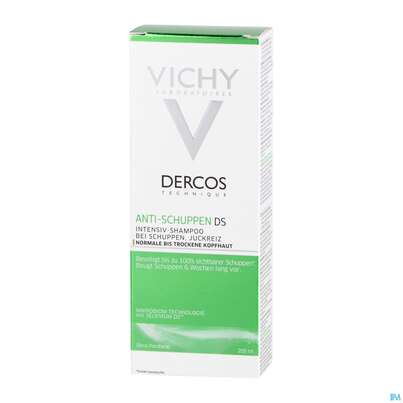 Sie sehen eine Packung Shampoon Vichy/dercos Anti-schuppen Pflege Trockenes Haar Neu 200ml, Produktbild: 02 Shampoon Vichy/dercos Anti-schuppen Pflege Trockenes Haar Neu 200ml, A-Nr.: 4357414 - 02