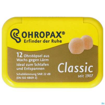 Ohrenschutz Ohropax/classic Ohrstoepsel Wachs In Der Dose Ger 12st, A-Nr.: 5024287 - 02