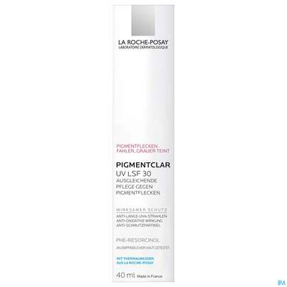 Sie sehen eine Packung La Roche Posay Gesichtspflege Anti-pigmentflecken Pigmentclar Uv Lsf 30 40ml, Produktbild: 01 La Roche Posay Gesichtspflege Anti-pigmentflecken Pigmentclar Uv Lsf 30 40ml, A-Nr.: 4309668 - 01