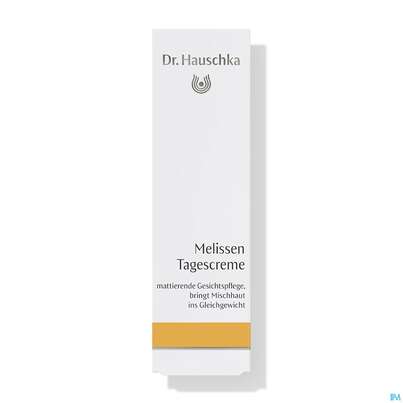 Sie sehen eine Packung Dr. Hauschka Melissen Tagescreme 30ml, Produktbild: 01 Dr. Hauschka Melissen Tagescreme 30ml, A-Nr.: 3830386 - 01