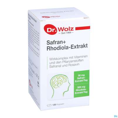 Safran +rhodiola Extrakt Kapseln Dr.wolz Nr 60548 120st, A-Nr.: 4297758 - 03