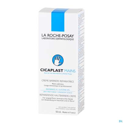 Sie sehen eine Packung La Roche Posay Cicaplast/mains Hautbarriere Handcreme 50ml, Produktbild: 02 La Roche Posay Cicaplast/mains Hautbarriere Handcreme 50ml, A-Nr.: 4271606 - 02