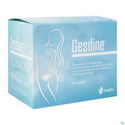 Sie sehen eine Packung Gesdine Inositol +folsaeure 60st, Produktbild: 03 Gesdine Inositol +folsaeure 60st, A-Nr.: 4234031 - 03