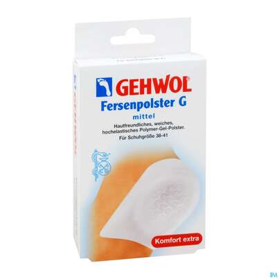 Sie sehen eine Packung Fersenpolster Gehwol G Mittel Gr.38-41 Nr 64198 2st, Produktbild: 02 Fersenpolster Gehwol G Mittel Gr.38-41 Nr 64198 2st, A-Nr.: 3693564 - 02