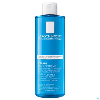 Sie sehen eine Packung Shampoon La Roche Posay Kerium Extrem Mild 400ml, Produktbild: 03 Shampoon La Roche Posay Kerium Extrem Mild 400ml, A-Nr.: 4195472 - 03