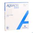 Sie sehen eine Packung Convatec Aquacel Extra 10x10 Cm, Produktbild: 03 Convatec Aquacel Extra 10x10 Cm, A-Nr.: 3972867 - 03