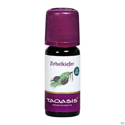 Sie sehen eine Packung Aetherische Oele Taoasis Bio Zirbelkiefer 10ml, Produktbild: 01 Aetherische Oele Taoasis Bio Zirbelkiefer 10ml, A-Nr.: 4158465 - 01