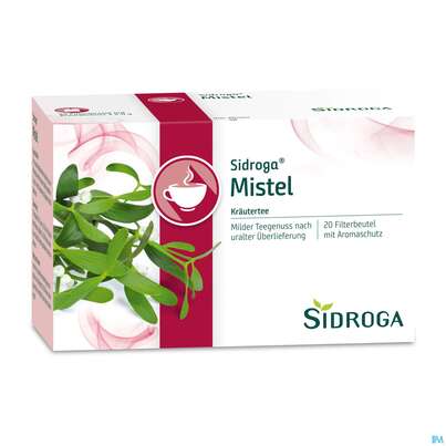 Sie sehen eine Packung Sidroga Tee Doppelkammerbeutel Mistel 20st, Produktbild: 03 Sidroga Tee Doppelkammerbeutel Mistel 20st, A-Nr.: 3564080 - 03