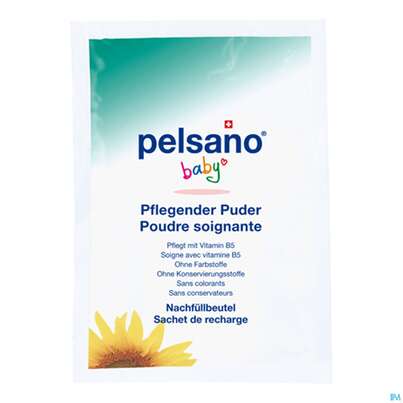 Sie sehen eine Packung Pelsano Kinder- & Körperpuder Nachfüllpackung 70g, Produktbild: 01 Pelsano Kinder- & Körperpuder Nachfüllpackung 70g, A-Nr.: 3859266 - 01