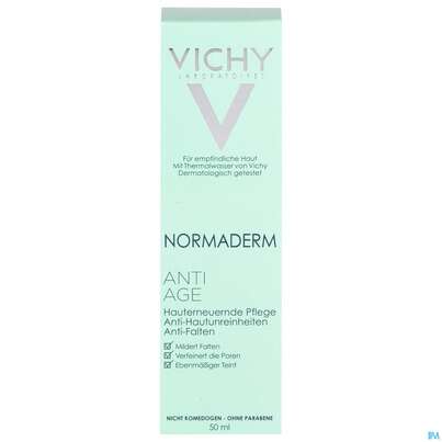 Sie sehen eine Packung Vichy Normaderm Anti-age 50ml, Produktbild: 01 Vichy Normaderm Anti-age 50ml, A-Nr.: 3855860 - 01