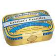 Sie sehen eine Packung Grether's Pastilles Blackcurrant Zuckerhaltig 110g, Produktbild: 01 Grether's Pastilles Blackcurrant Zuckerhaltig 110g, A-Nr.: 1234705 - 01