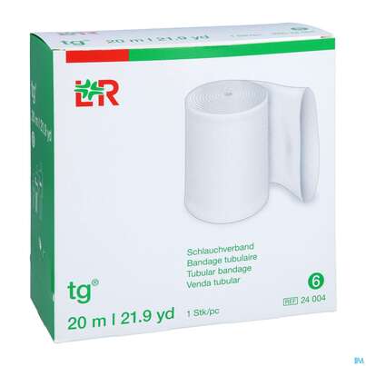 Sie sehen eine Packung Schlauchverband Tg Gr 6 6,5cm Arm,bein Mittel 20m, Produktbild: 03 Schlauchverband Tg Gr 6 6,5cm Arm,bein Mittel 20m, A-Nr.: 1243874 - 03