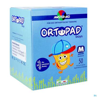 Sie sehen eine Packung Augenokklusionspflaster Ortopad For Boys Medium 50st, Produktbild: 02 Augenokklusionspflaster Ortopad For Boys Medium 50st, A-Nr.: 3052954 - 02