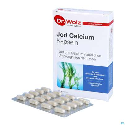 Sie sehen eine Packung Jod Calcium Kapseln Dr.wolz Nr.60622 60st, Produktbild: 04 Jod Calcium Kapseln Dr.wolz Nr.60622 60st, A-Nr.: 1785687 - 04