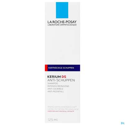 Sie sehen eine Packung Shampoon La Roche Posay Kerium Kur Hartnaeck.schuppen 125ml, Produktbild: 02 Shampoon La Roche Posay Kerium Kur Hartnaeck.schuppen 125ml, A-Nr.: 3014008 - 02