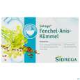 Sie sehen eine Packung Sidroga Tee Doppelkammerbeutel Fenchel/anis/kuemmel 20st, Produktbild: 01 Sidroga Tee Doppelkammerbeutel Fenchel/anis/kuemmel 20st, A-Nr.: 1656837 - 01