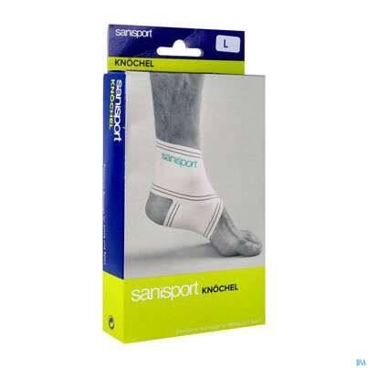 Sie sehen eine Packung Sprunggelenksbandagen Sanisport L Nr 222199 1st, Produktbild: 02 Sprunggelenksbandagen Sanisport L Nr 222199 1st, A-Nr.: 1617122 - 02