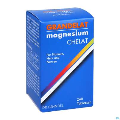 Sie sehen eine Packung Grandelat Magnesium Chelat Tabl Nr.1117 240st, Produktbild: 03 Grandelat Magnesium Chelat Tabl Nr.1117 240st, A-Nr.: 1601210 - 03