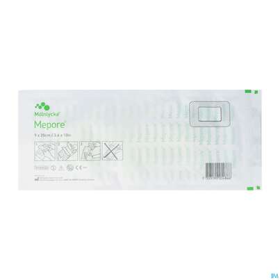 Sie sehen eine Packung Wundverband Mepore Steril 9x 25cm 1st, Produktbild: 02 Wundverband Mepore Steril 9x 25cm 1st, A-Nr.: 0804017 - 02