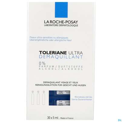 Sie sehen eine Packung La Roche Posay Augenpflege Toleriane Lotion Ultra 30x5m 150ml, Produktbild: 01 La Roche Posay Augenpflege Toleriane Lotion Ultra 30x5m 150ml, A-Nr.: 2306370 - 01