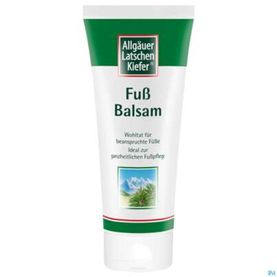 Sie sehen eine Packung Allgäuer Latschenkiefer Fuß Balsam 200ml, Produktbild: 02 Allgäuer Latschenkiefer Fuß Balsam 200ml, A-Nr.: 1436515 - 02