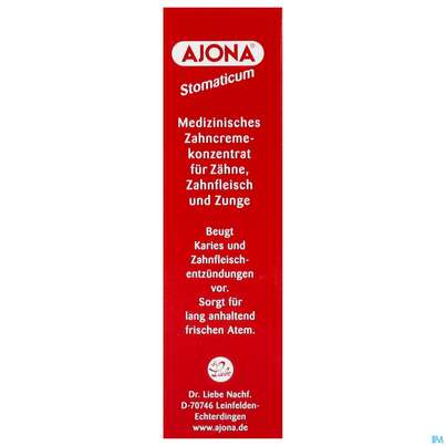 Zahnpaste Ajona Stomaticum Rot 25ml, A-Nr.: 0208278 - 02