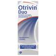 Sie sehen eine Packung Otrivin Nasenspray Duo Lösung 0,5mg/ml+0,6mg/ml 10ml, Produktbild: 01 Otrivin Nasenspray Duo Lösung 0,5mg/ml+0,6mg/ml 10ml, A-Nr.: 3902938 - 01