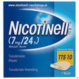 Sie sehen eine Packung Nicotinell Transdermale Pflaster Tts 10 ( 7mg/24h) 7st, Produktbild: 01 Nicotinell Transdermale Pflaster Tts 10 ( 7mg/24h) 7st, A-Nr.: 1254493 - 01