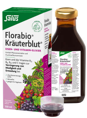 Sie sehen eine Packung Florabio® Kräuterblut®-Saft, Produktbild: 02 Florabio® Kräuterblut®-Saft, A-Nr.: 1127317 - 02