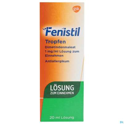 Sie sehen eine Packung Fenistil Tropfen 20ml, Produktbild: 01 Fenistil Tropfen 20ml, A-Nr.: 4951933 - 01