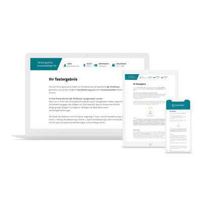 Sie sehen eine Packung cerascreen Hausstaub Allergie-Test, Produktbild: 03 cerascreen Hausstaub Allergie-Test, A-Nr.: 4879242 - 03