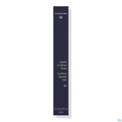 Sie sehen eine Packung Dr. Hauschka Liquid Eyeliner 01 Black 4ml, Produktbild: 01 Dr. Hauschka Liquid Eyeliner 01 Black 4ml, A-Nr.: 4840754 - 01