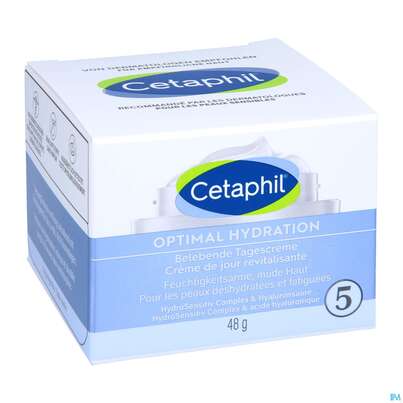 Sie sehen eine Packung Cetaphil Optimal Hydration Tagescreme Belebend 48g, Produktbild: 07 Cetaphil Optimal Hydration Tagescreme Belebend 48g, A-Nr.: 5436989 - 07