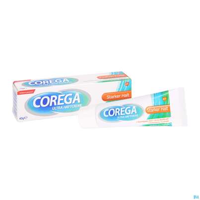 Sie sehen eine Packung Corega Ultra Haftcreme Halt +versiegelung 40g, Produktbild: 05 Corega Ultra Haftcreme Halt +versiegelung 40g, A-Nr.: 4870519 - 05