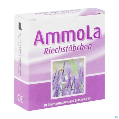 Sie sehen eine Packung Ammola Riechstaebchen 10st, Produktbild: 02 Ammola Riechstaebchen 10st, A-Nr.: 3859214 - 02