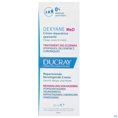 Sie sehen eine Packung Ducray Dexyane Med Creme Neu 30ml, Produktbild: 04 Ducray Dexyane Med Creme Neu 30ml, A-Nr.: 5676417 - 04