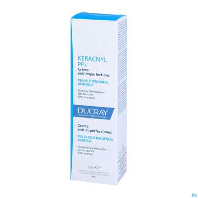Sie sehen eine Packung Ducray Keracnyl Pp+ Creme Gegen Hautunreinheiten 30ml, Produktbild: 02 Ducray Keracnyl Pp+ Creme Gegen Hautunreinheiten 30ml, A-Nr.: 5564397 - 02