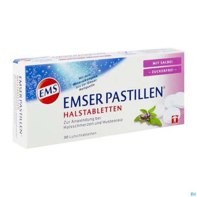 Emser Pastillen Zuckerfrei Salbei 30st, A-Nr.: 4109372 - 02
