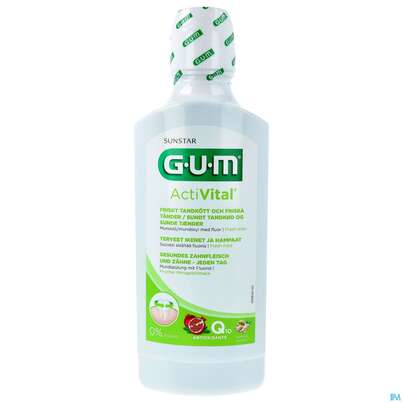 Sie sehen eine Packung Mundwasser/spuelung Gum Mundspuelung Activital 6060 500ml, Produktbild: 01 Mundwasser/spuelung Gum Mundspuelung Activital 6060 500ml, A-Nr.: 4885805 - 01